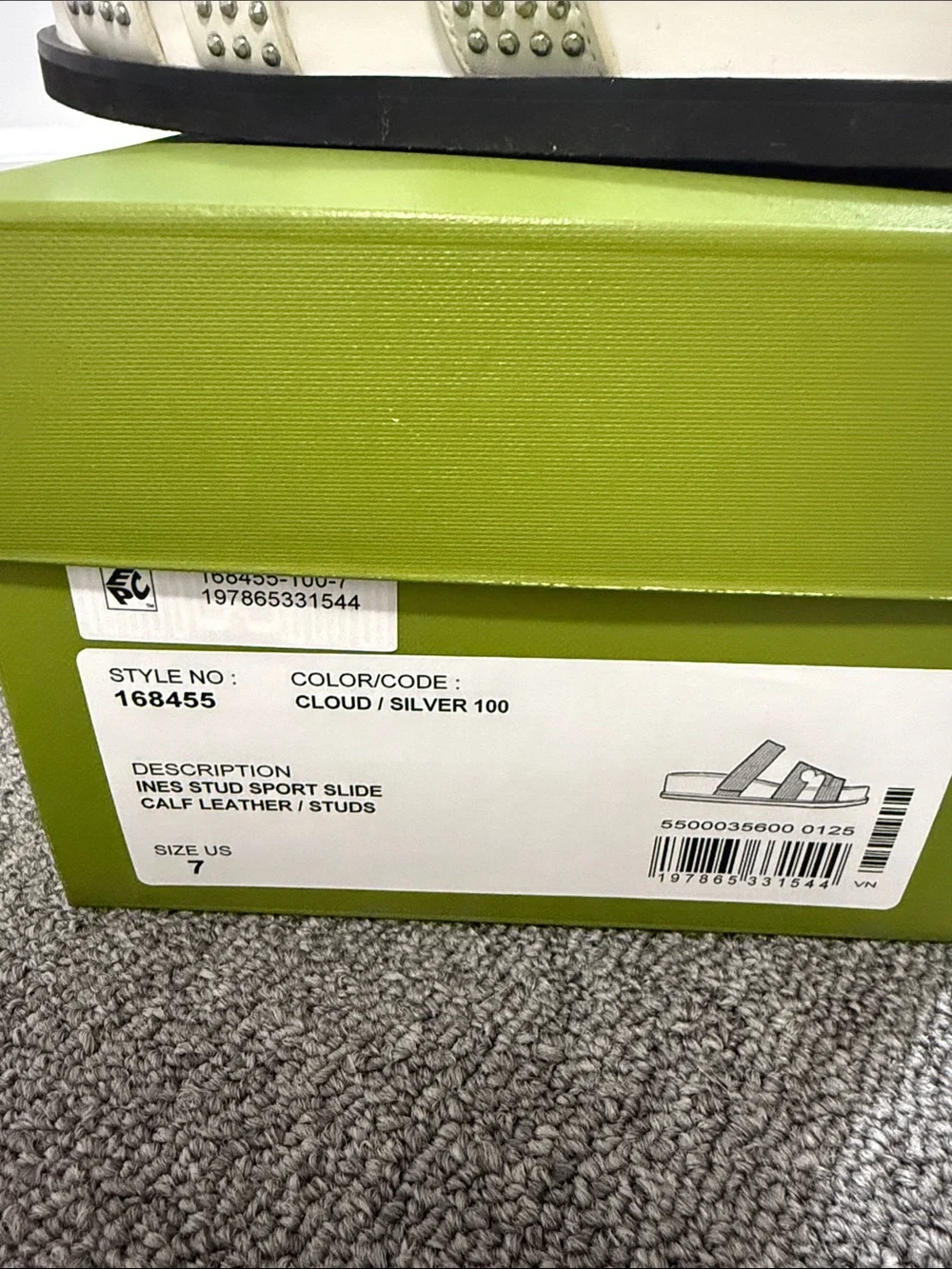 Tory Burch INES stud sport slides size 7